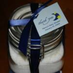 Lemon Sugar Favors. Wrapped and labeled with personalized tag. Also come in other citrus flavors.