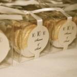 Macaroon Favors with Custom Label & Ribbon